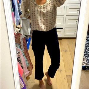 J Brand cropped black jeans